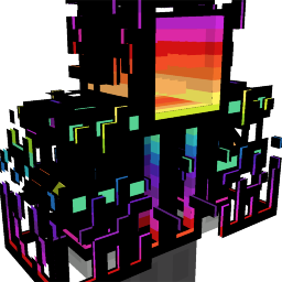 RGB Digital Overcoat - Cyberpunk Neon Outerwear