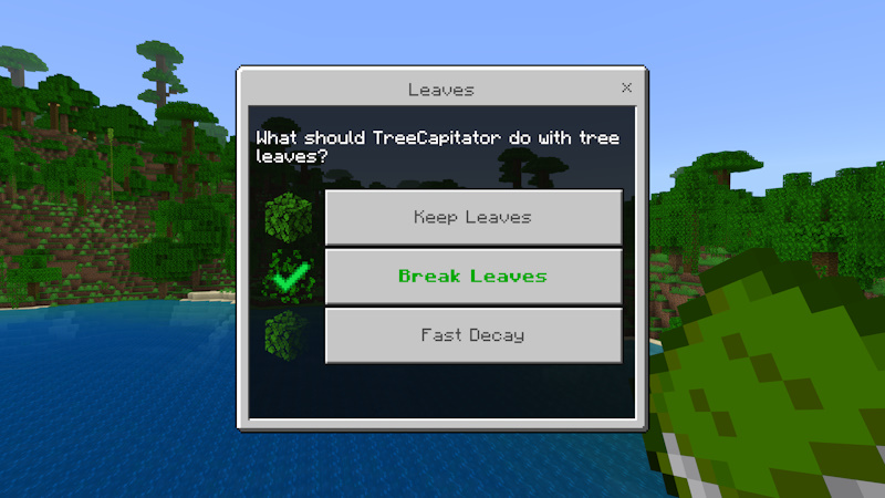 TreeCapitator Add-On Screenshot #7