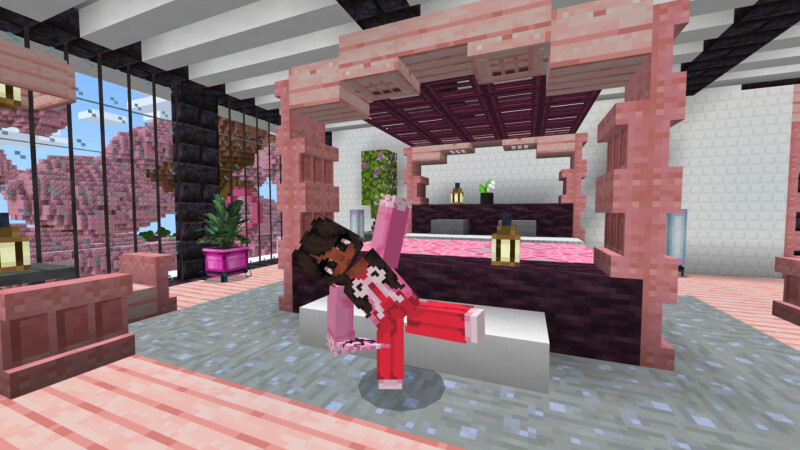 Cherry Tree Mega Mansion Cherry Tree Mega Mansion by CrackedCubes