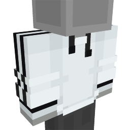 White Stripped Hoodie