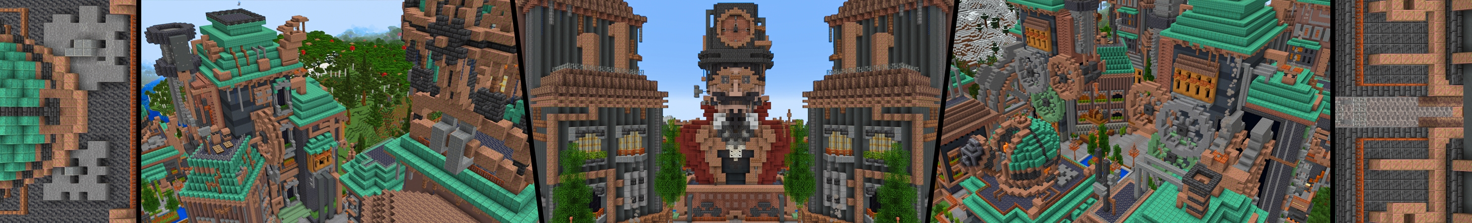 Steampunk Community Hub Panorama