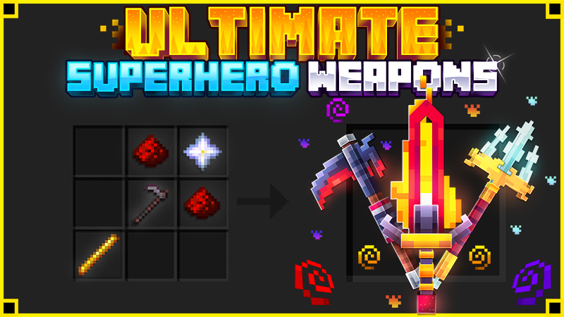 Ultimate Superhero Weapons Key Art