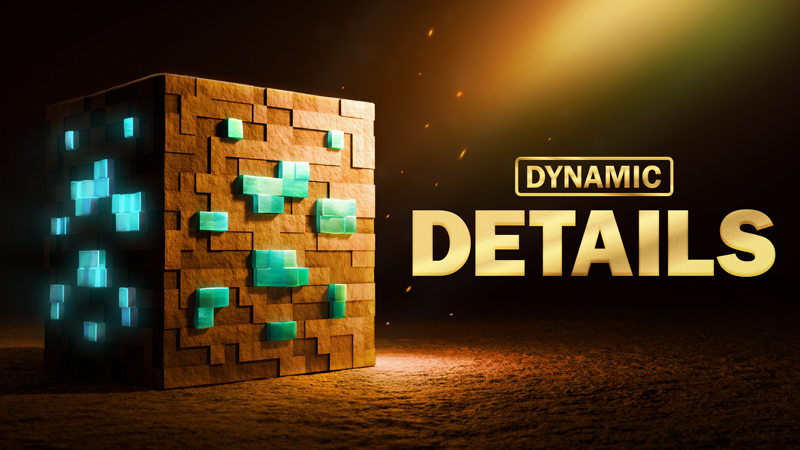 Dynamic Details on the Minecraft Marketplace by Square Dreams