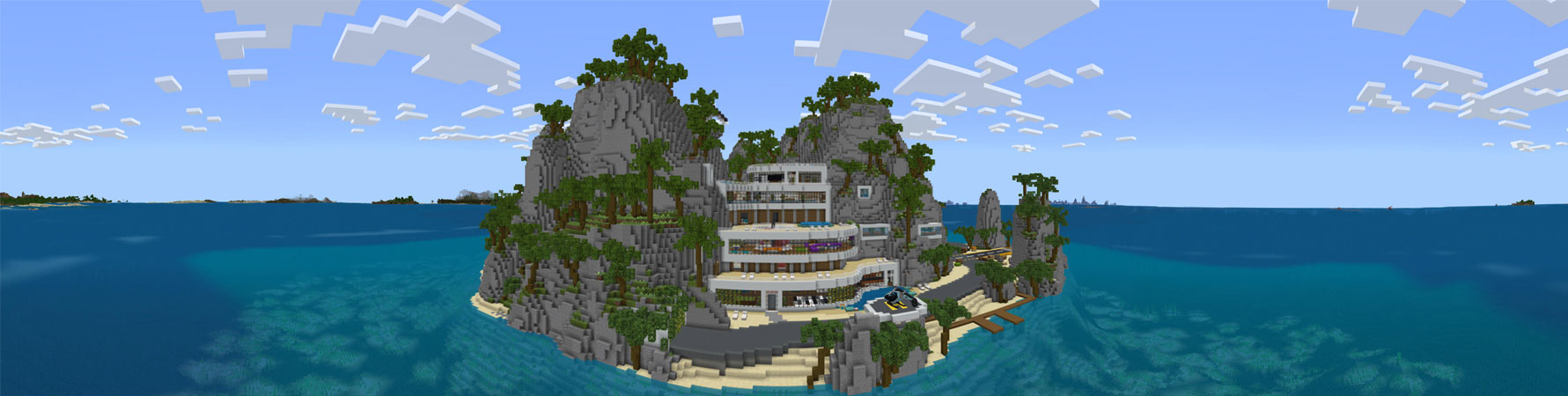 Luxury Island Mansion Panorama