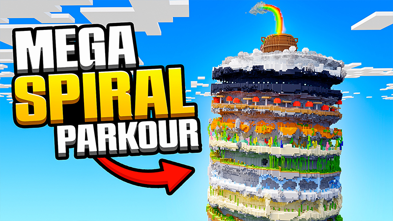 Mega Spiral Parkour Key Art