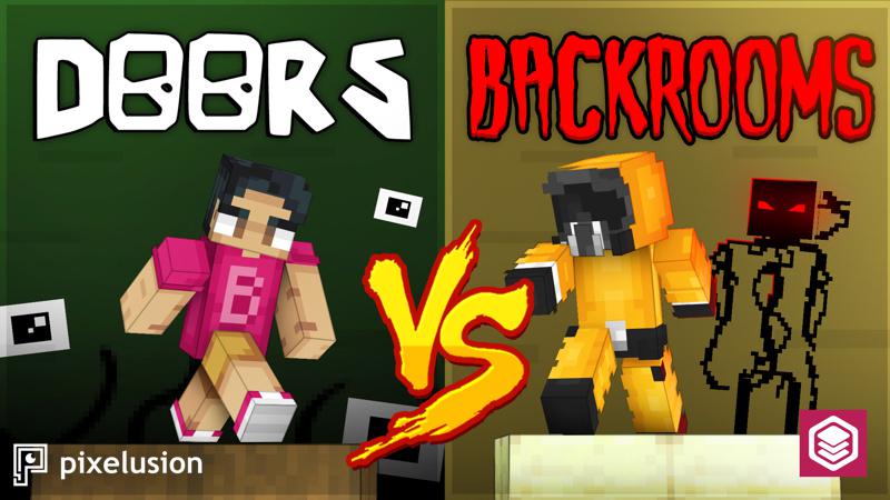 Doors Vs Backrooms Parkour Key Art