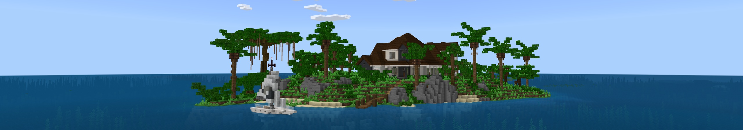 Island Mansion Panorama