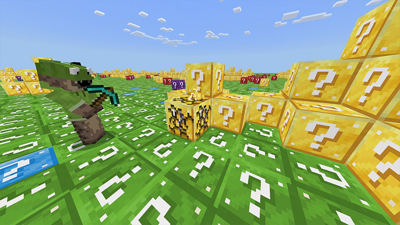 Flat Lucky Worlds Minecraft PE Maps