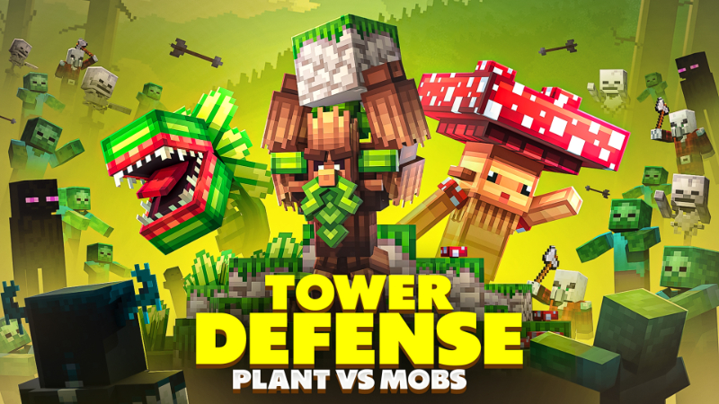 Tower Defense - Plants vs Mobs Key Art