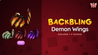 Demon Wings Back Bling