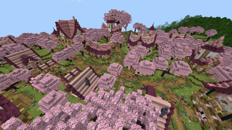 Cherry Blossom Village by BLOCKLAB Studios