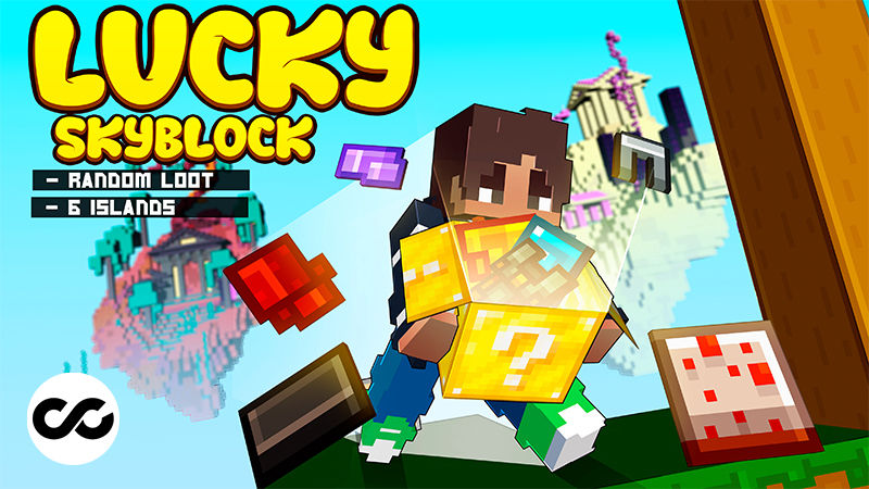 Lucky Skyblock Key Art