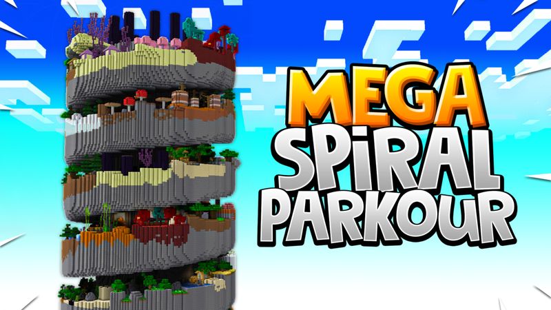 Mega Spiral Parkour Key Art