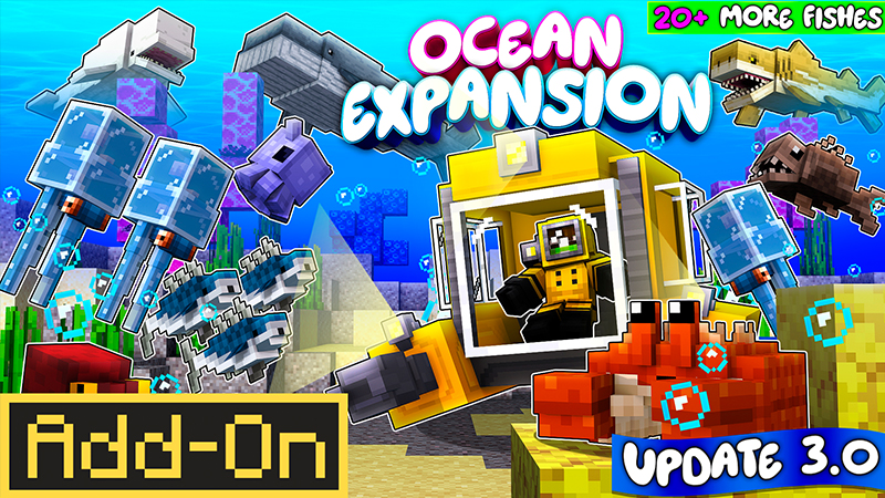 Ocean Expansion Add-On 3.0 on the Minecraft Marketplace by Hourglass Studios