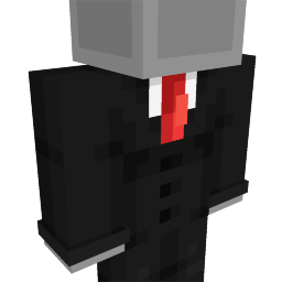 Black Suit with Red Tie