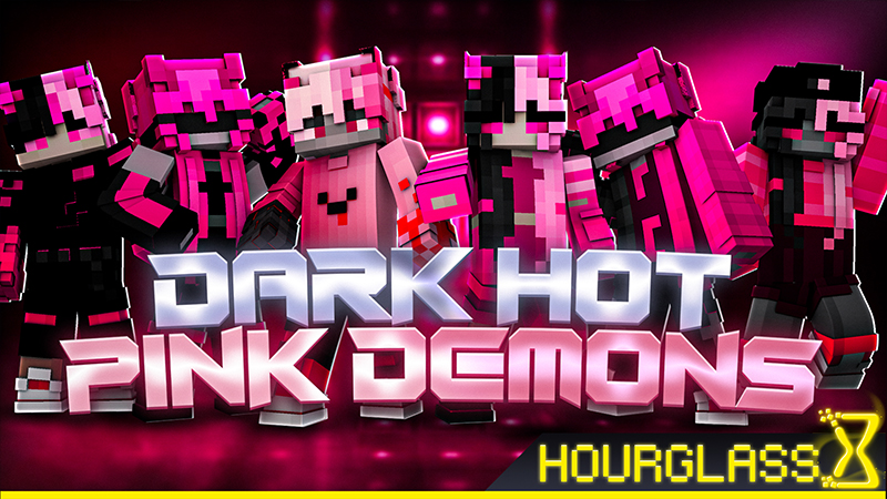 Dark Hot Pink Demons by Hourglass Studios (Minecraft Skin Pack ...