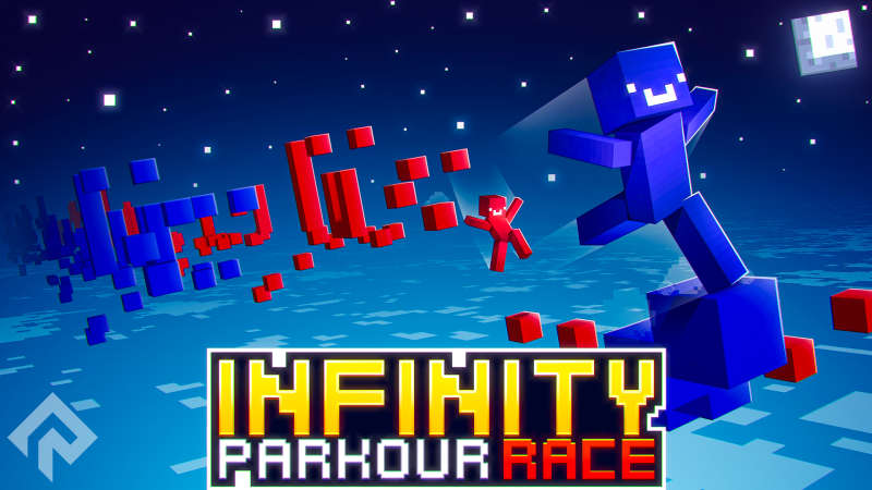 Infinity Parkour Race on the Minecraft Marketplace by RareLoot