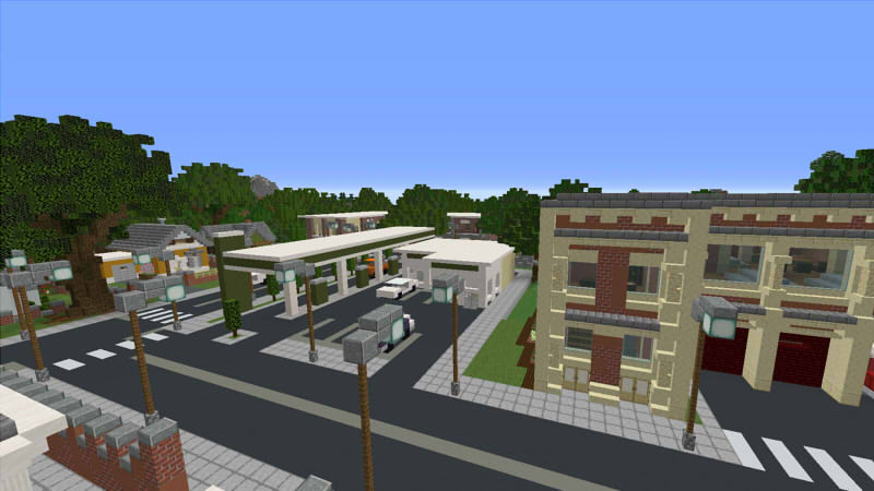 Modern Town and School Modern Town and School by Razzleberries