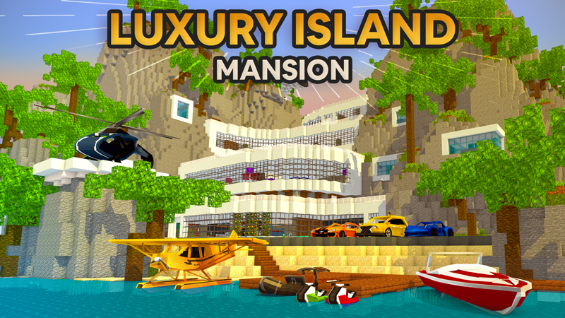 Luxury Island Mansion Key Art