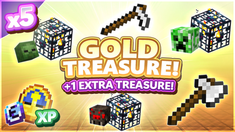 [BedWars SMP] 5x Gold Treasure [+1 FREE]