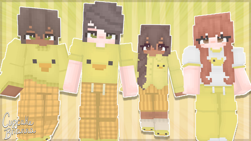 Duckie Pajamas HD Skin Pack on the Minecraft Marketplace by CupcakeBrianna