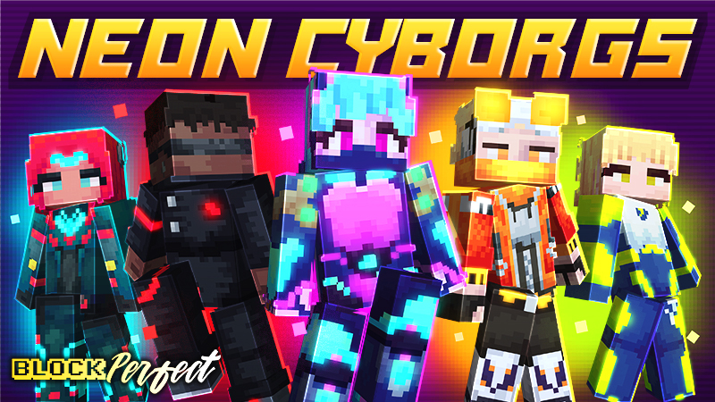 Neon Cyborgs on the Minecraft Marketplace by Block Perfect Studios