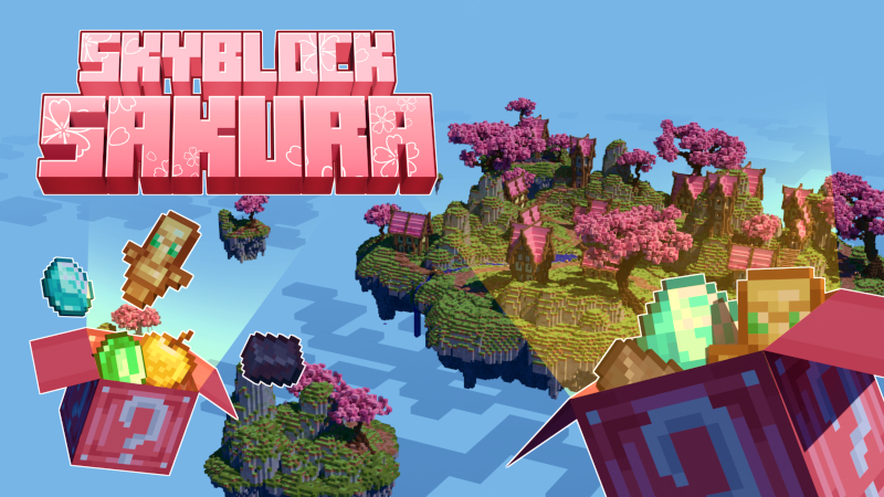 Skyblock Sakura Key Art