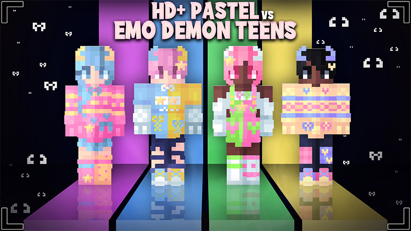 HD+ Pastel Vs Emo Demon Teens Key Art