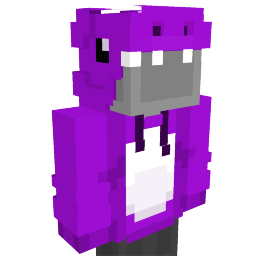 Purple Dino Hoodie