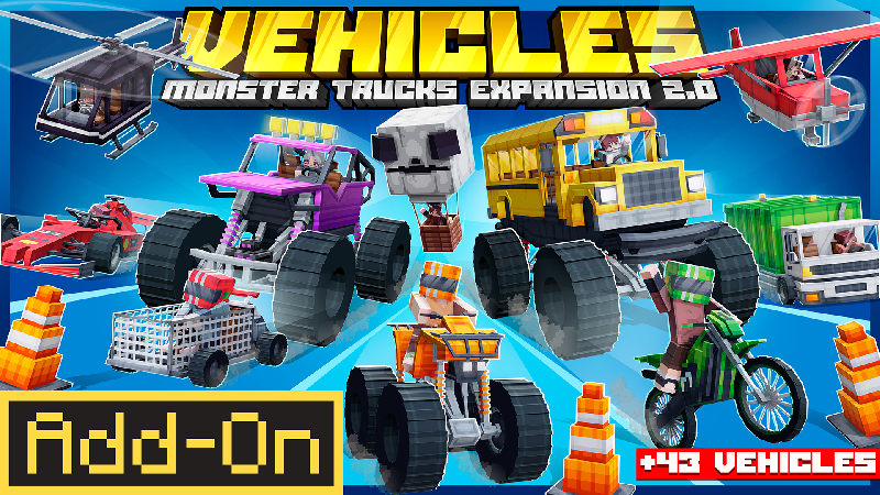 Vehicles Add-On on the Minecraft Marketplace by Dalibu Studios