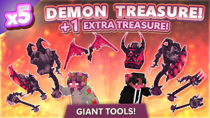 [BedWars SMP] 5x Demon Treasure [+1 FREE]