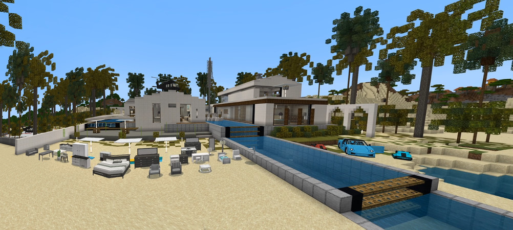 Millionaire Beach Mansion Panorama