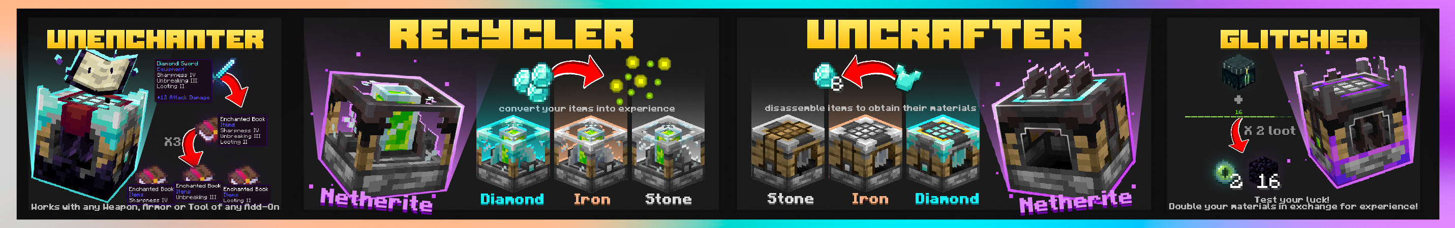 Uncrafter+ Add-On Panorama