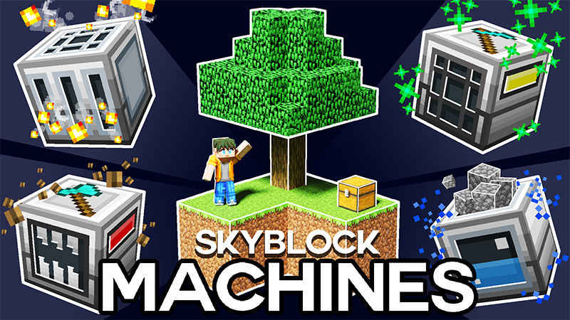 Skyblock Machines Key Art