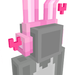 Cute Pink Bunny Headset