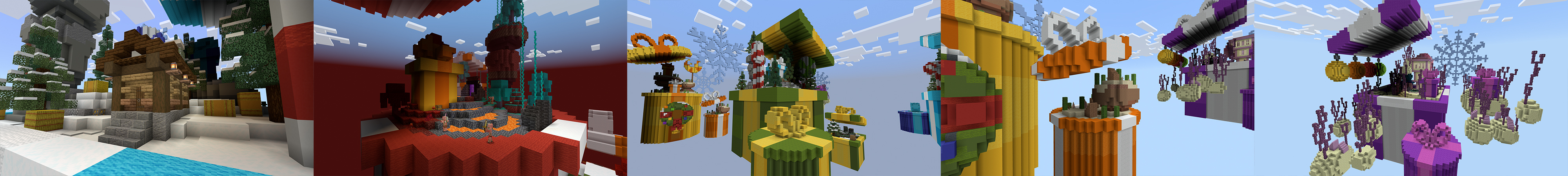 Skyblock Winter Panorama