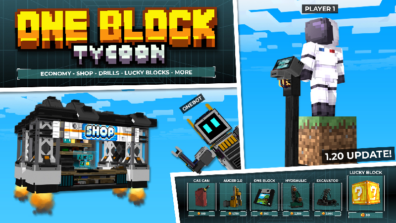 One Block - Tycoon Key Art