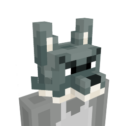 Silver Wolf Head on the Minecraft Marketplace by Doctor Benx