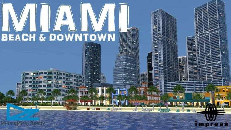 MIAMI BEACH & DOWNTOWN on the Minecraft Marketplace by Impress