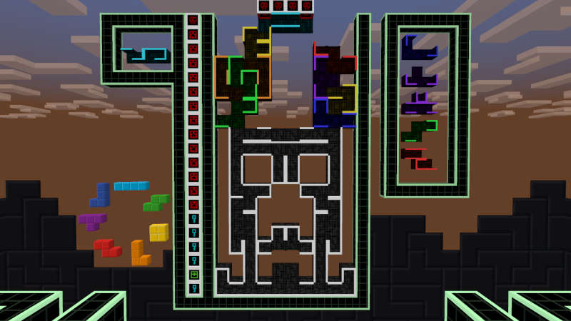 Tetris by Minecraft