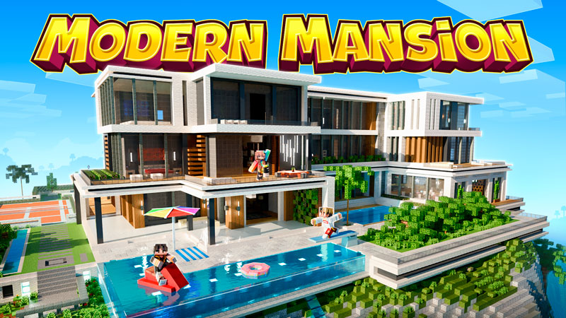 Realistic Modern Mansion on the Minecraft Marketplace by Dodo Studios