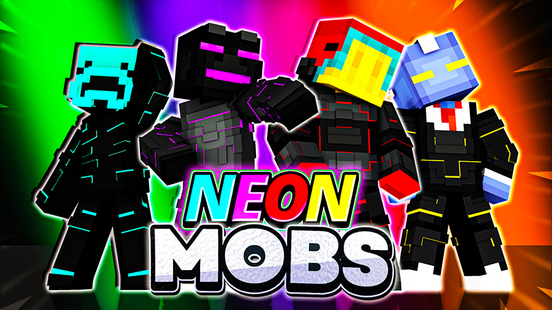 Neon Mobs on the Minecraft Marketplace by SandBlock Studios