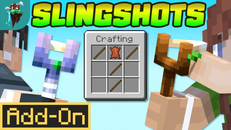 Slingshots Add-On on the Minecraft Marketplace by Polymaps