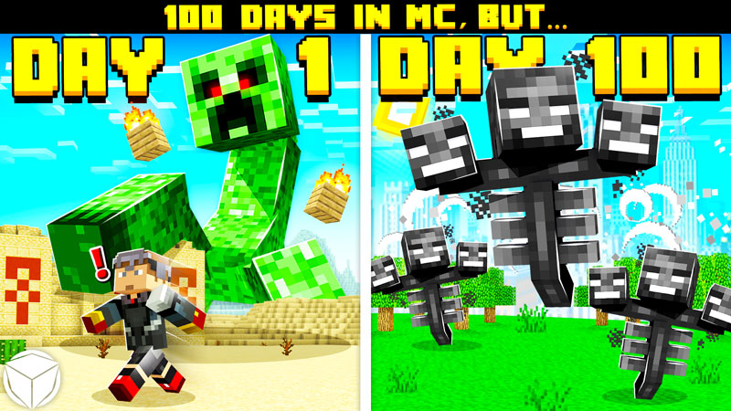 100 Days in MC, BUT... Key Art