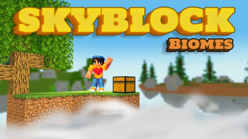 Skyblock Biomes Key Art