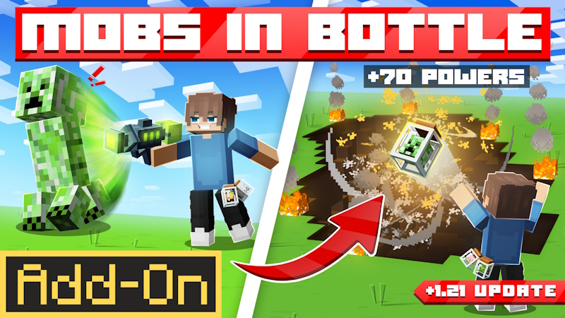 Mobs in Bottle Add-on