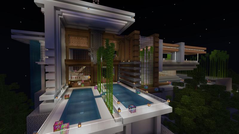 Lucky Skyblock Modern Mansion Screenshot #1