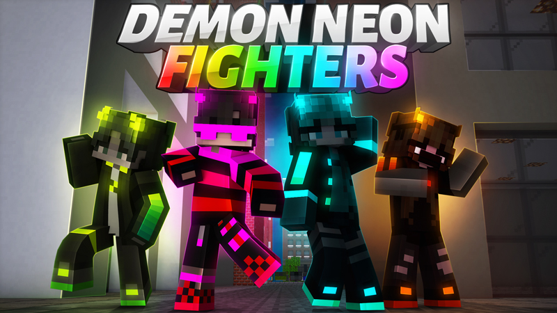 Demon Neon Fighters Key Art