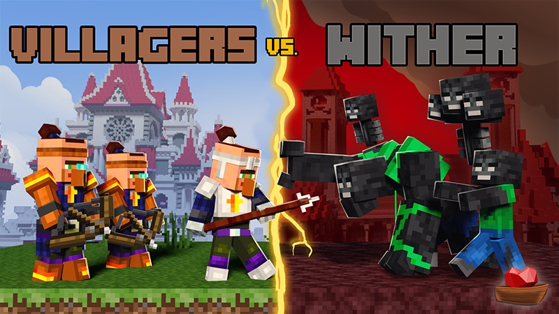 Villagers vs. Wither Key Art