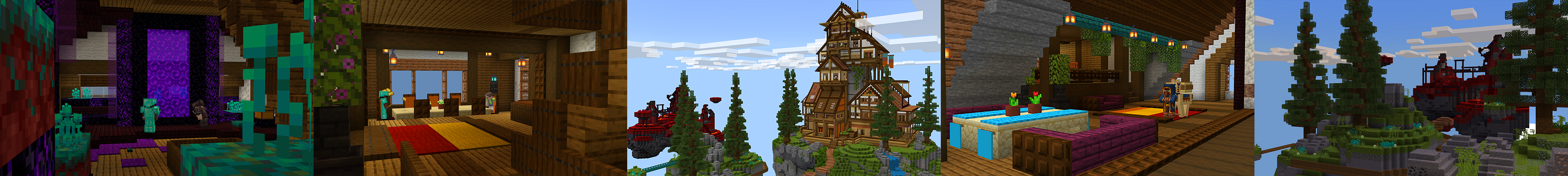 Skyblock Lost House Panorama